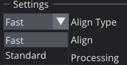 The Align Type Selection