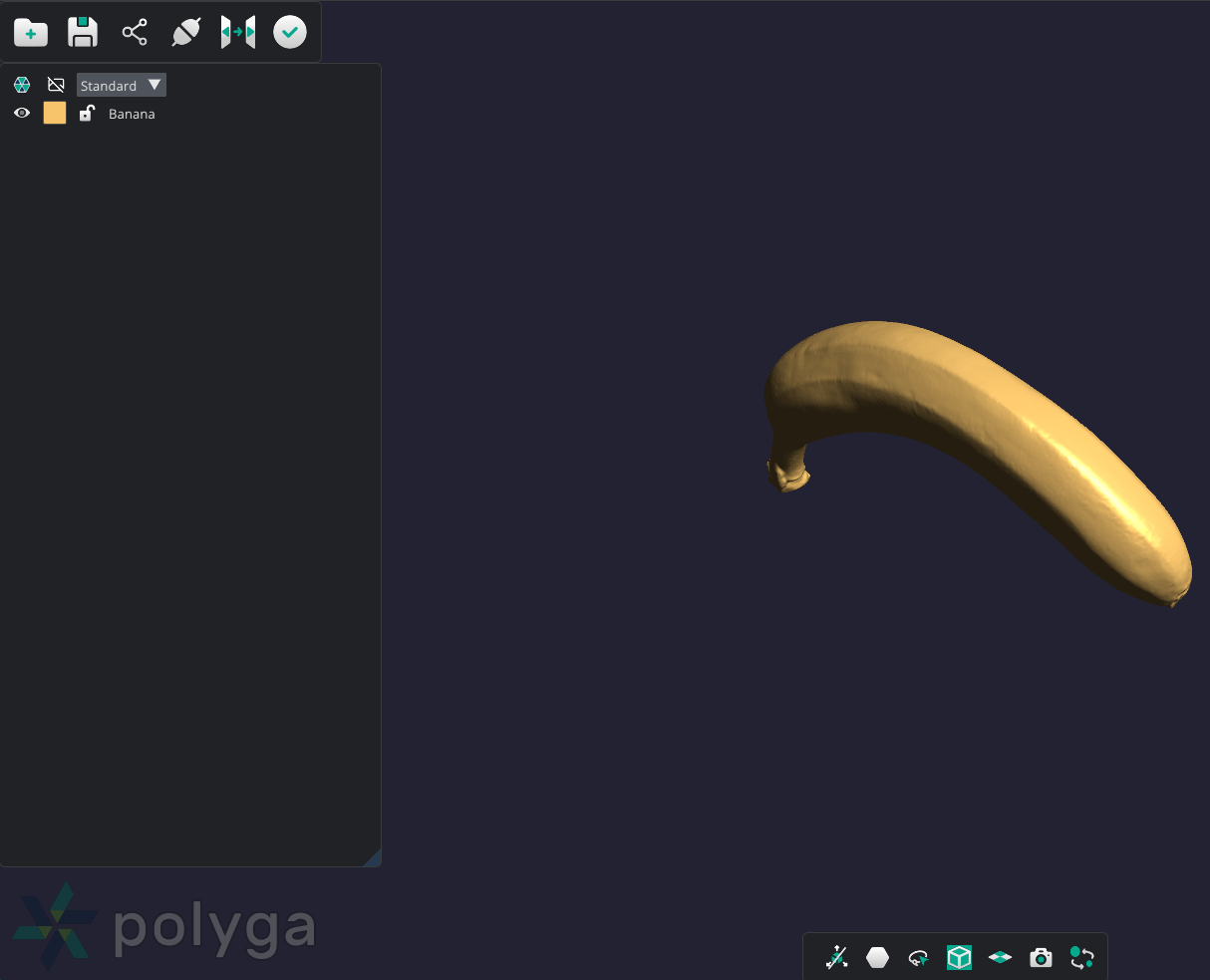 An image of PointKit: Scan's Banana Example