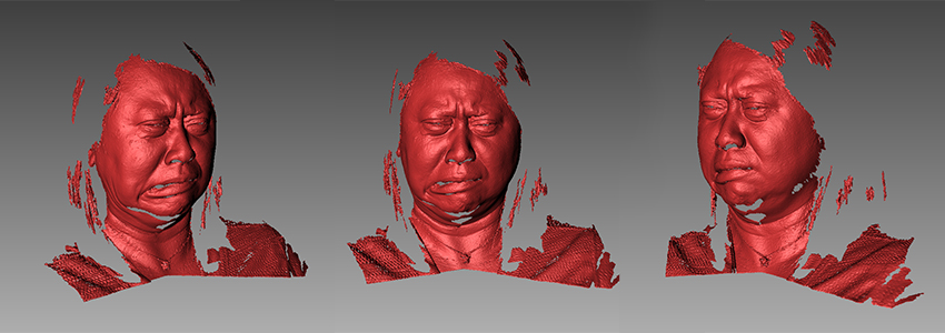 3D Face Scanner for Scanning Different Facial Expressions