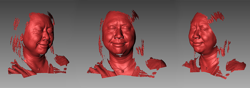 3D Face Scans for 3D Scanning Different Facial Expressions