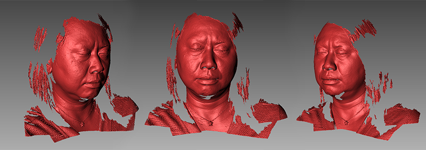 3D Face scan for Scanning Different Facial Expressions